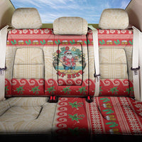 Mele Kalikimaka Hawaii Back Car Seat Cover Funny Beer-Loving Santa Hawaiian Tropical LT14 One Size Red - Polynesian Pride