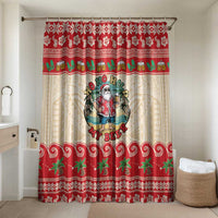 Mele Kalikimaka Hawaii Bathroom Set Funny Beer-Loving Santa Hawaiian Tropical - Polynesian Pride