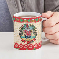 Mele Kalikimaka Hawaii Ceramic Mug Funny Beer-Loving Santa Hawaiian Tropical LT14 - Polynesian Pride