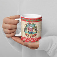 Mele Kalikimaka Hawaii Ceramic Mug Funny Beer-Loving Santa Hawaiian Tropical LT14 - Polynesian Pride