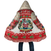 Mele Kalikimaka Hawaii Cloak Funny Beer-Loving Santa Hawaiian Tropical LT14 Unisex Red - Polynesian Pride