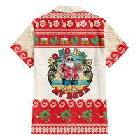 Mele Kalikimaka Hawaii Family Matching Puletasi and Hawaiian Shirt Funny Beer-Loving Santa Hawaiian Tropical - Polynesian Pride
