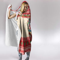 Mele Kalikimaka Hawaii Hooded Blanket Funny Beer-Loving Santa Hawaiian Tropical LT14 - Polynesian Pride