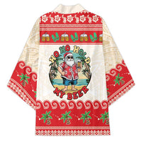 Mele Kalikimaka Hawaii Kimono Funny Beer-Loving Santa Hawaiian Tropical - Polynesian Pride