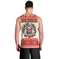 Mele Kalikimaka Hawaii Men Tank Top Funny Beer-Loving Santa Hawaiian Tropical LT14 - Polynesian Pride