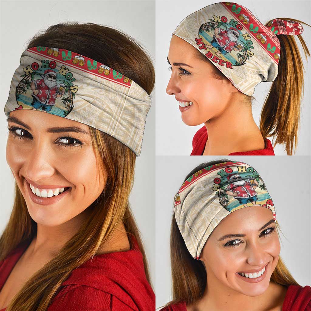 Mele Kalikimaka Hawaii Neck Gaiter Funny Beer-Loving Santa Hawaiian Tropical - Polynesian Pride