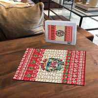 Mele Kalikimaka Hawaii Puzzle Funny Beer-Loving Santa Hawaiian Tropical LT14 - Polynesian Pride