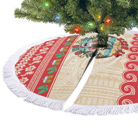 Mele Kalikimaka Hawaii Tree Skirt Funny Beer-Loving Santa Hawaiian Tropical LT14 - Polynesian Pride