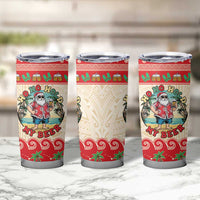 Mele Kalikimaka Hawaii Tumbler Cup Funny Beer-Loving Santa Hawaiian Tropical - Polynesian Pride