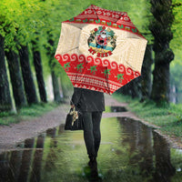 Mele Kalikimaka Hawaii Umbrella Funny Beer-Loving Santa Hawaiian Tropical LT14 - Polynesian Pride