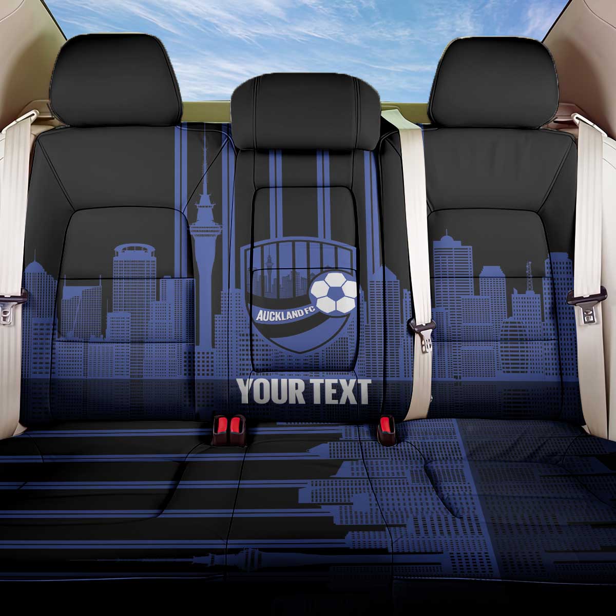 New Zealand Auckland Football Custom Back Car Seat Cover Go City of Sails Est 2025