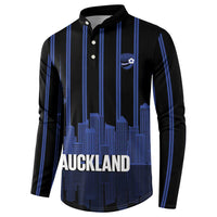 New Zealand Auckland Football Custom Button Sweatshirt Go City of Sails Est 2025