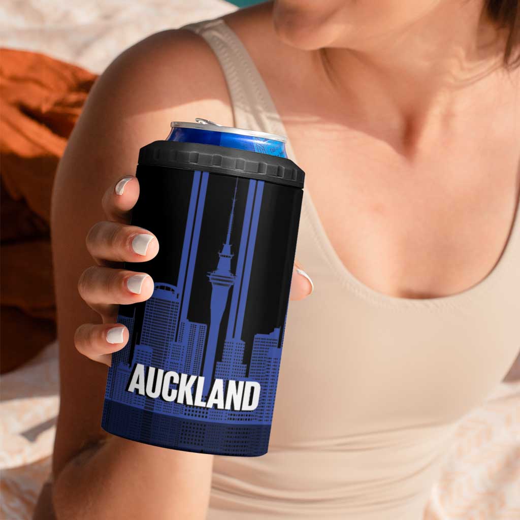 New Zealand Auckland Football Custom 4 in 1 Can Cooler Tumbler Go City of Sails Est 2025