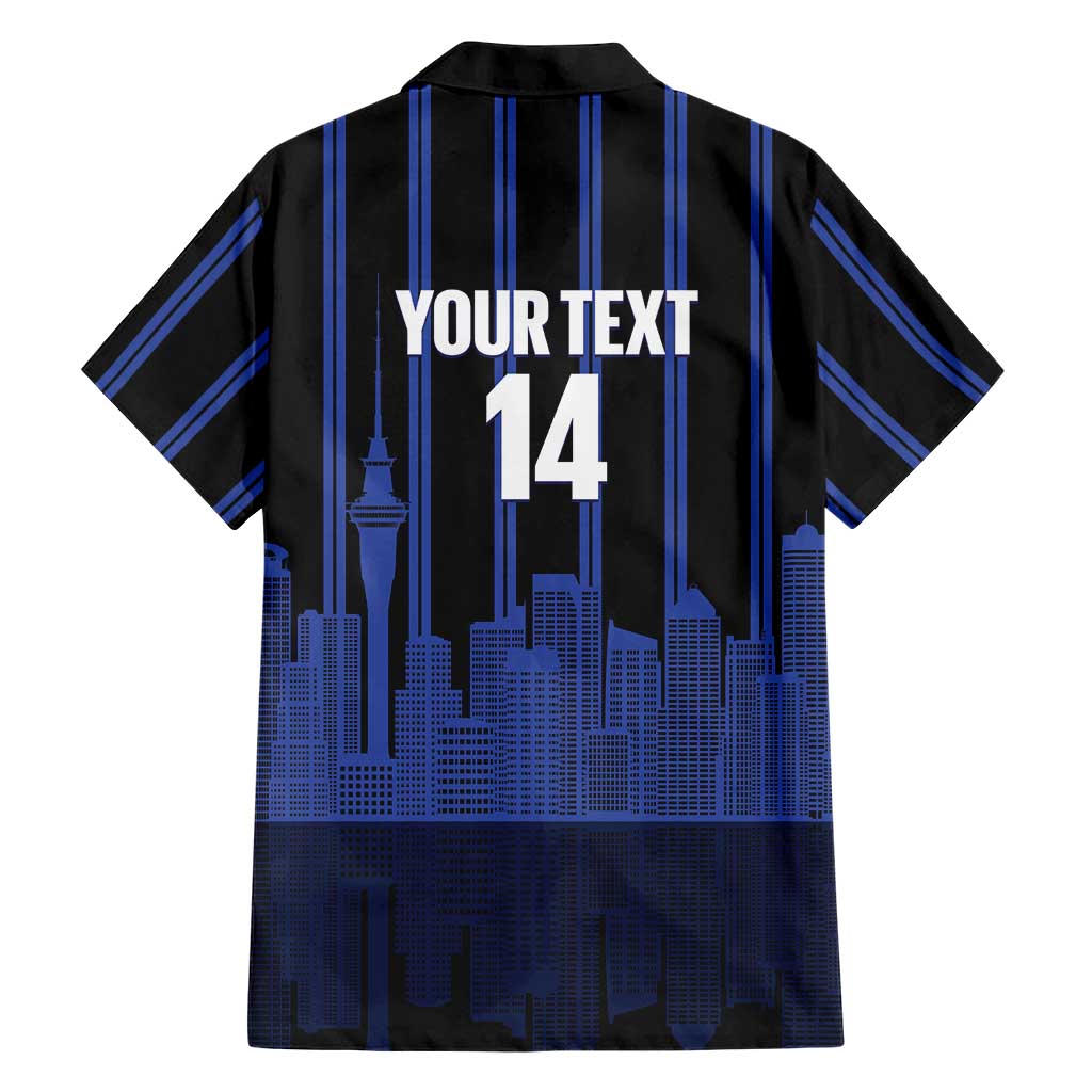 New Zealand Auckland Football Custom Family Matching Off Shoulder Maxi Dress and Hawaiian Shirt Go City of Sails Est 2025