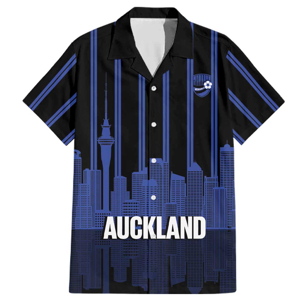 New Zealand Auckland Football Custom Family Matching Off Shoulder Short Dress and Hawaiian Shirt Go City of Sails Est 2025