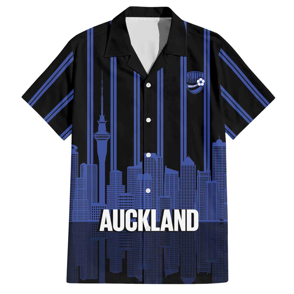 New Zealand Auckland Football Custom Hawaiian Shirt Go City of Sails Est 2025