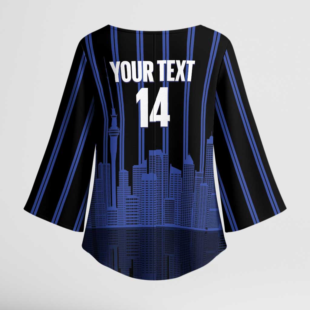 New Zealand Auckland Football Custom Kimono Sleeve Blouse Go City of Sails Est 2025