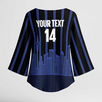 New Zealand Auckland Football Custom Kimono Sleeve Blouse Go City of Sails Est 2025