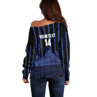 New Zealand Auckland Football Custom Off Shoulder Sweater Go City of Sails Est 2025