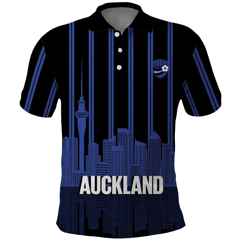 New Zealand Auckland Football Custom Polo Shirt Go City of Sails Est 2025