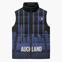 New Zealand Auckland Football Custom Sleeveless Puffer Jacket Go City of Sails Est 2025