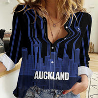 New Zealand Auckland Football Custom Women Casual Shirt Go City of Sails Est 2025