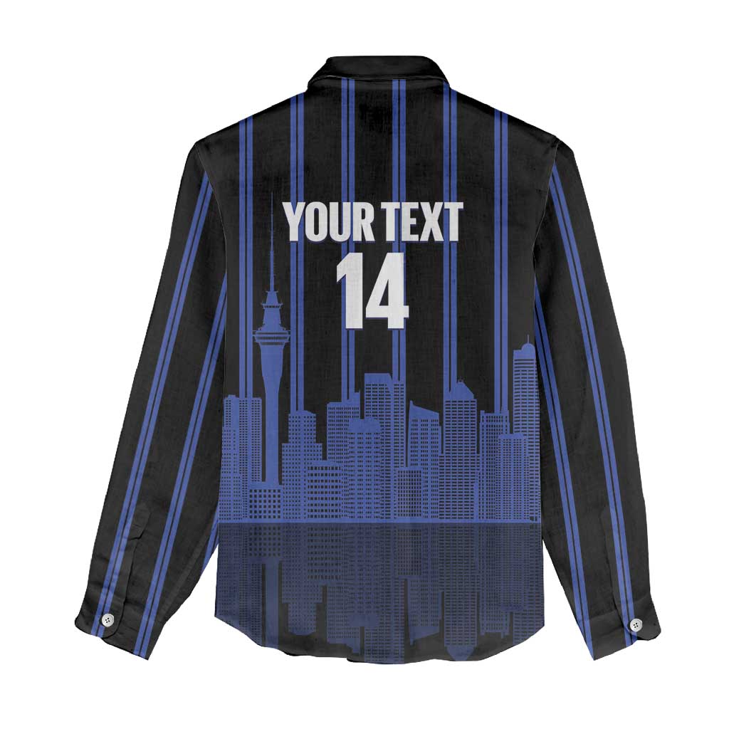 New Zealand Auckland Football Custom Women Casual Shirt Go City of Sails Est 2025
