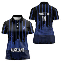 New Zealand Auckland Football Custom Women Polo Shirt Go City of Sails Est 2025