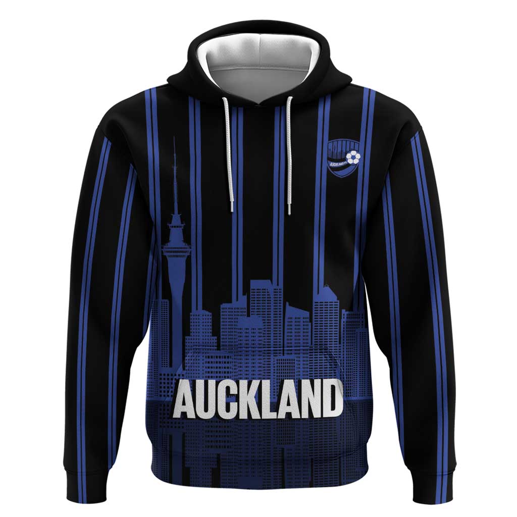 New Zealand Auckland Football Custom Zip Hoodie Go City of Sails Est 2025