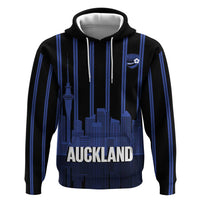 New Zealand Auckland Football Custom Zip Hoodie Go City of Sails Est 2025