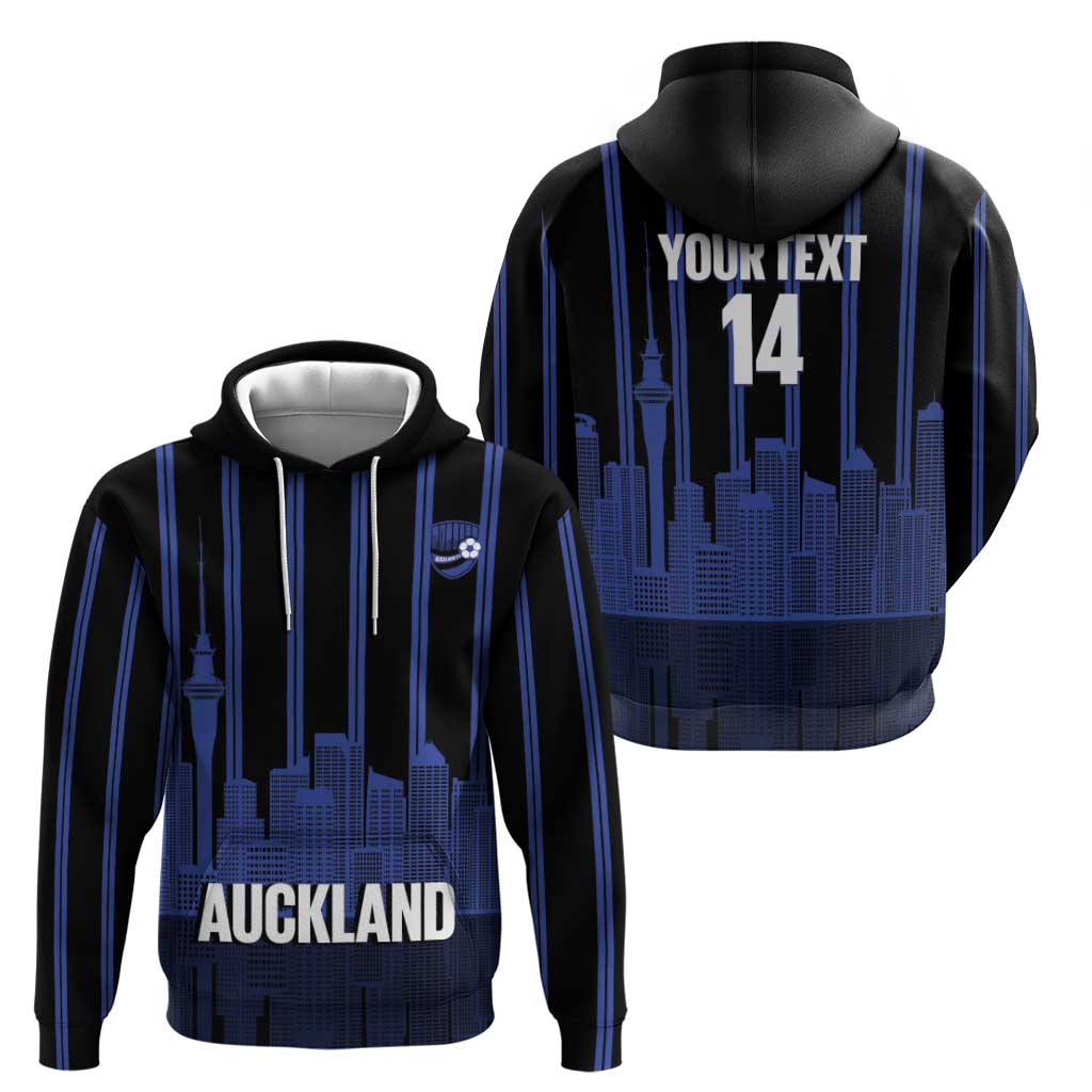 New Zealand Auckland Football Custom Zip Hoodie Go City of Sails Est 2025