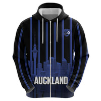 New Zealand Auckland Football Custom Zip Hoodie Go City of Sails Est 2025