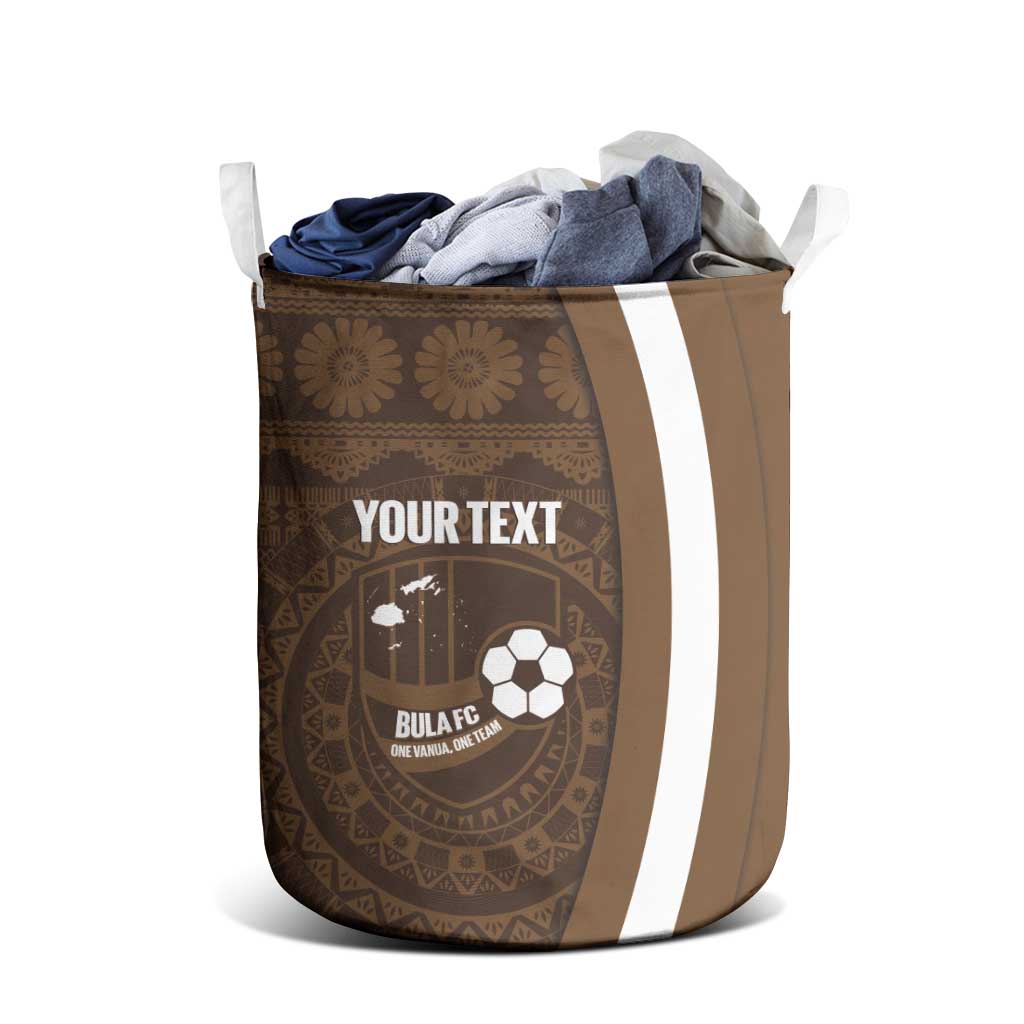 Bula Fiji Football Custom Laundry Basket One Vanua One Team Tapa Pattern LT14 - Polynesian Pride