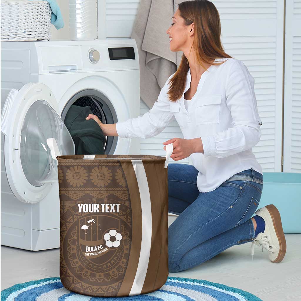 Bula Fiji Football Custom Laundry Basket One Vanua One Team Tapa Pattern LT14 - Polynesian Pride