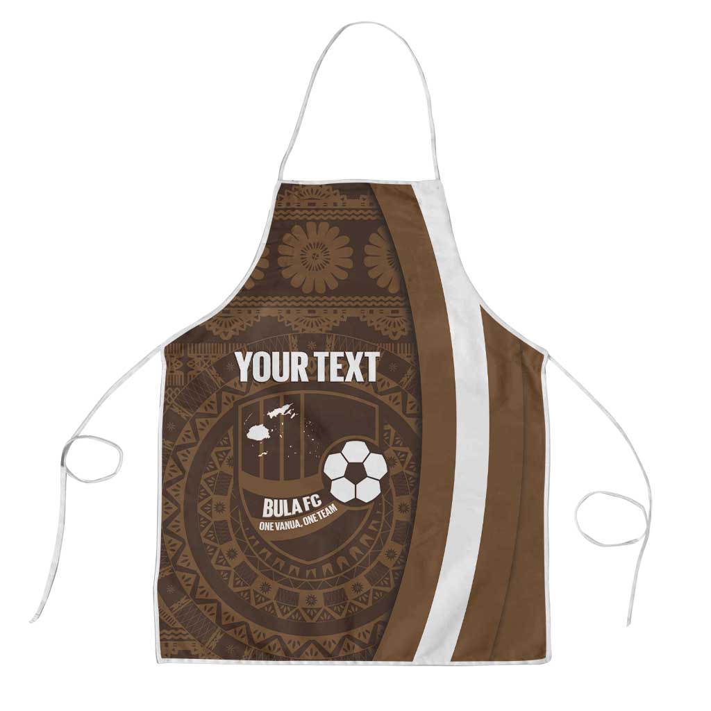 Bula Fiji Football Custom Apron One Vanua One Team Tapa Pattern LT14 Brown - Polynesian Pride
