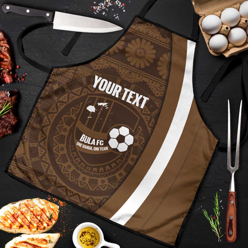 Bula Fiji Football Custom Apron One Vanua One Team Tapa Pattern LT14 Brown - Polynesian Pride