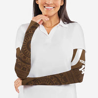 Bula Fiji Football Custom Arm Sleeves One Vanua One Team Tapa Pattern LT14 - Polynesian Pride