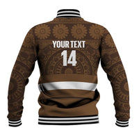 Bula Fiji Football Custom Baseball Jacket One Vanua One Team Tapa Pattern LT14 - Polynesian Pride