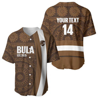 Bula Fiji Football Custom Baseball Jersey One Vanua One Team Tapa Pattern LT14 - Polynesian Pride