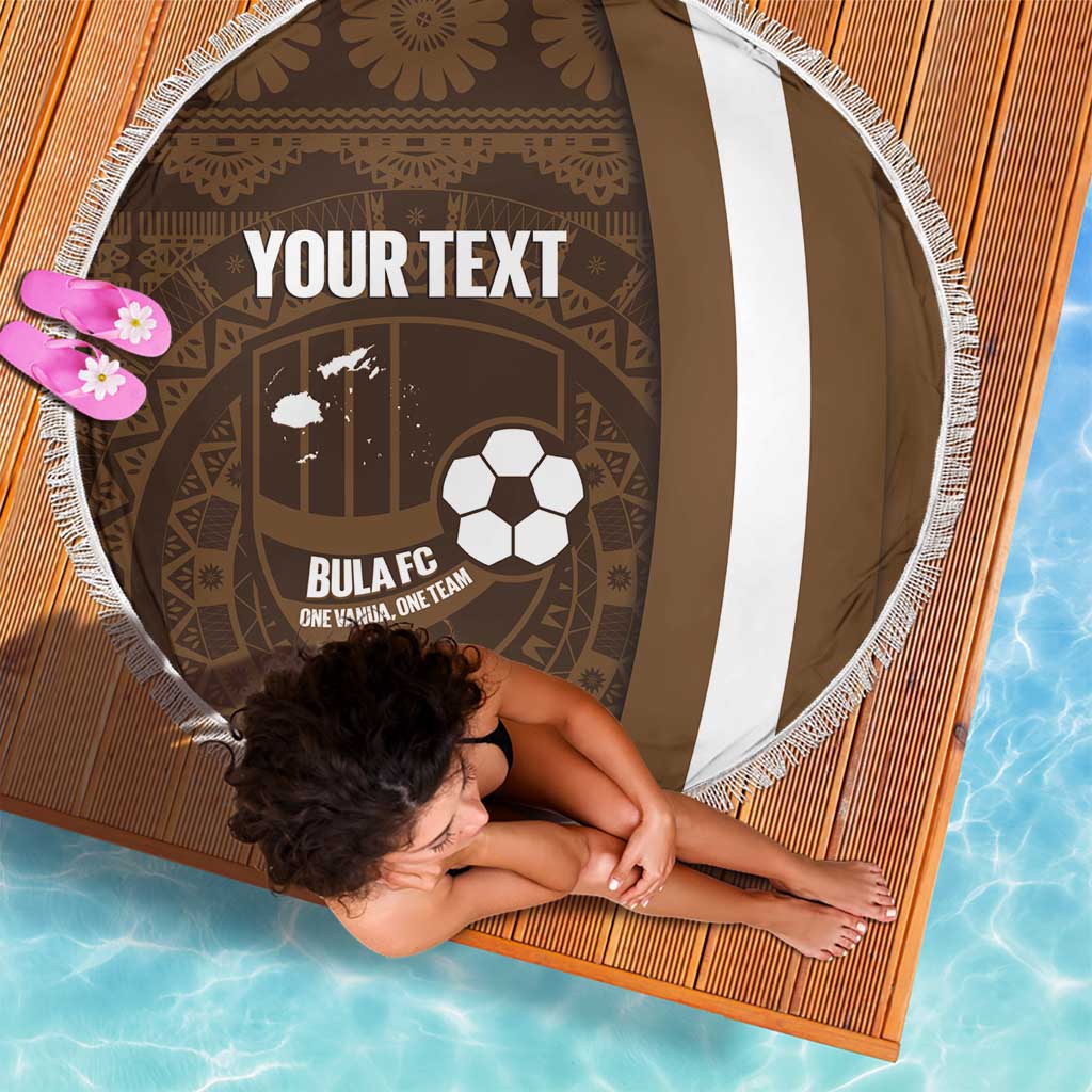 Bula Fiji Football Custom Beach Blanket One Vanua One Team Tapa Pattern LT14 - Polynesian Pride