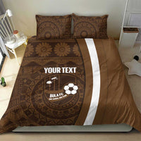 Bula Fiji Football Custom Bedding Set One Vanua One Team Tapa Pattern LT14 - Polynesian Pride