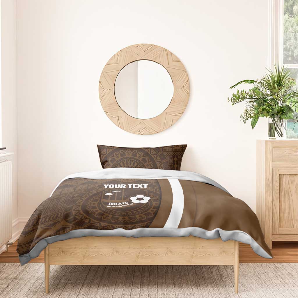 Bula Fiji Football Custom Bedding Set One Vanua One Team Tapa Pattern LT14 - Polynesian Pride