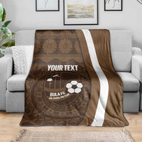 Bula Fiji Football Custom Blanket One Vanua One Team Tapa Pattern LT14 - Polynesian Pride