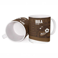 Bula Fiji Football Custom Ceramic Mug One Vanua One Team Tapa Pattern LT14 - Polynesian Pride