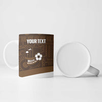 Bula Fiji Football Custom Ceramic Mug One Vanua One Team Tapa Pattern LT14 - Polynesian Pride