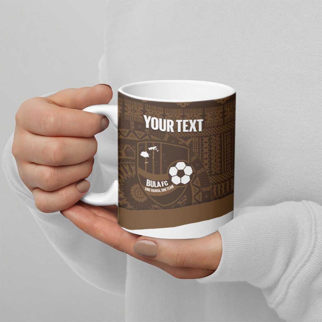 Bula Fiji Football Custom Ceramic Mug One Vanua One Team Tapa Pattern LT14 - Polynesian Pride