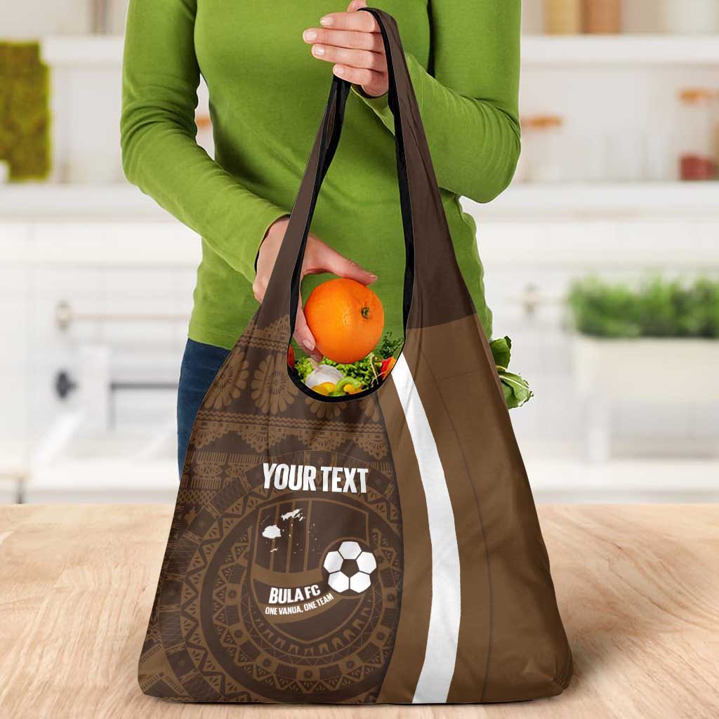 Bula Fiji Football Custom Grocery Bag One Vanua One Team Tapa Pattern LT14 - Polynesian Pride