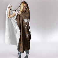 Bula Fiji Football Custom Hooded Blanket One Vanua One Team Tapa Pattern