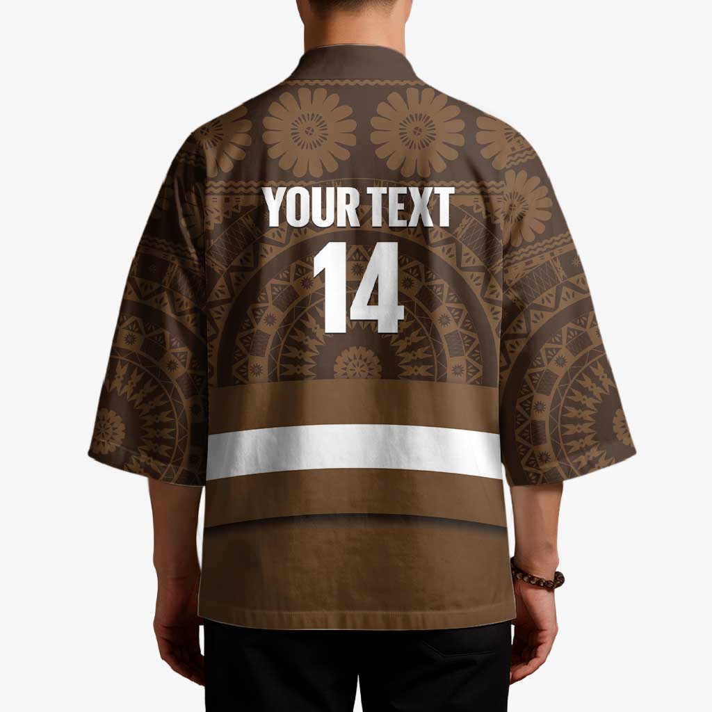 Bula Fiji Football Custom Kimono One Vanua One Team Tapa Pattern LT14 - Polynesian Pride