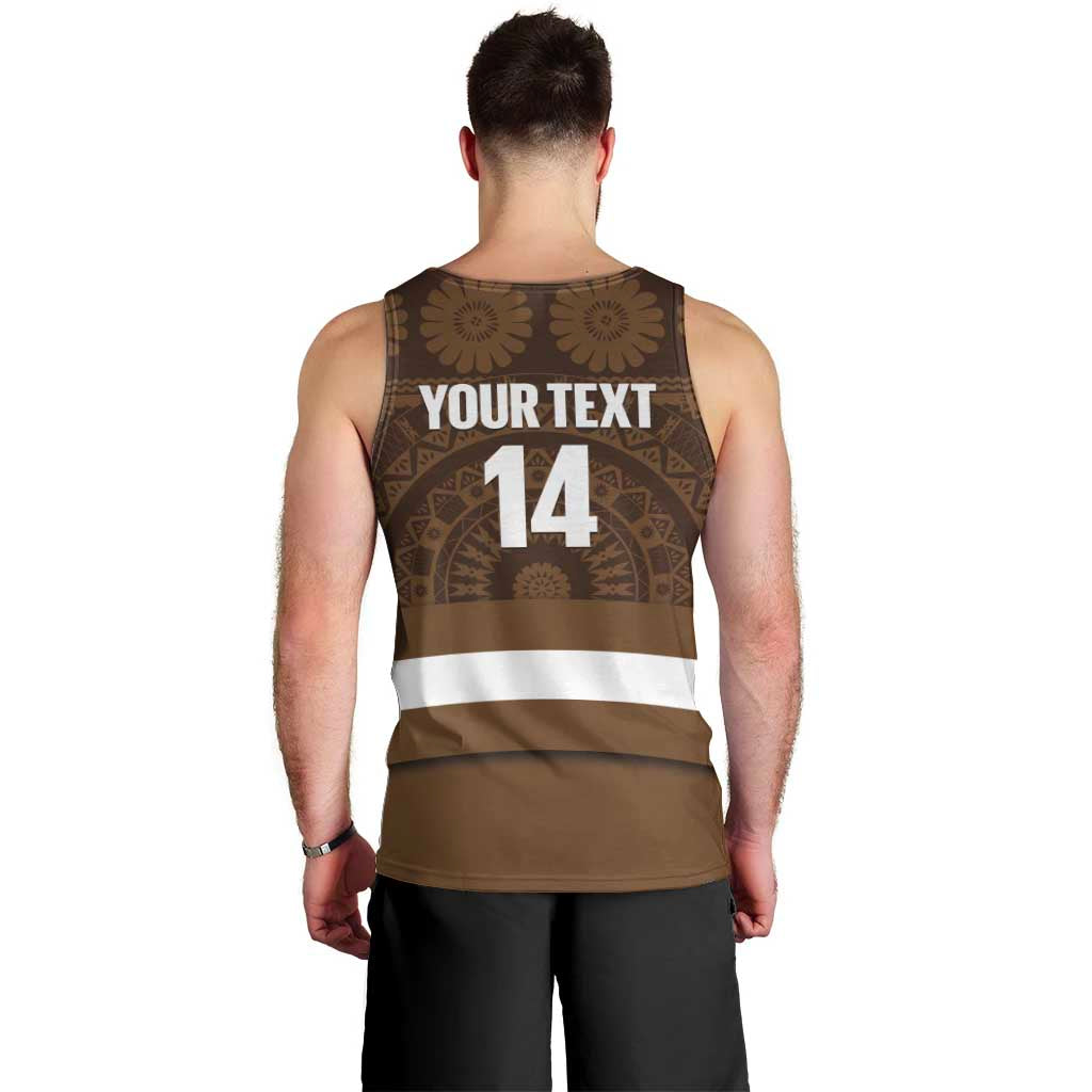 Bula Fiji Football Custom Men Tank Top One Vanua One Team Tapa Pattern LT14 - Polynesian Pride